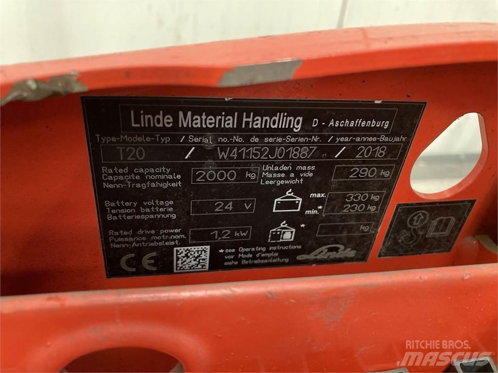 Linde T20 Nízkozdvižný vozík