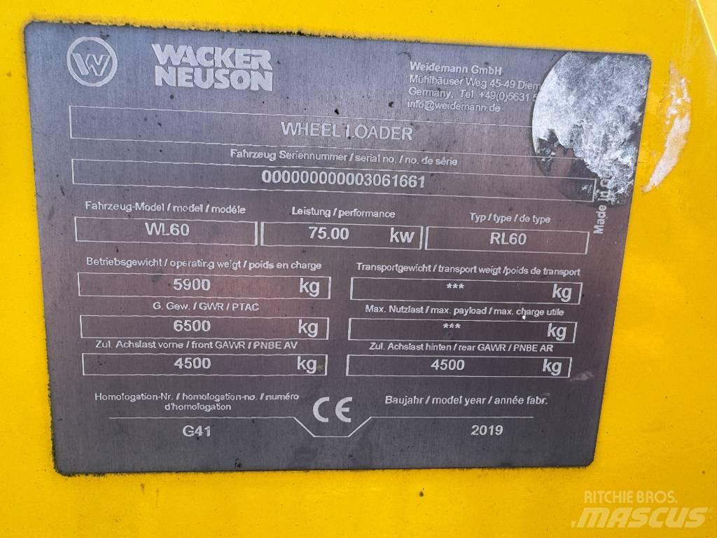 Wacker Neuson WL60 Kolesové nakladače