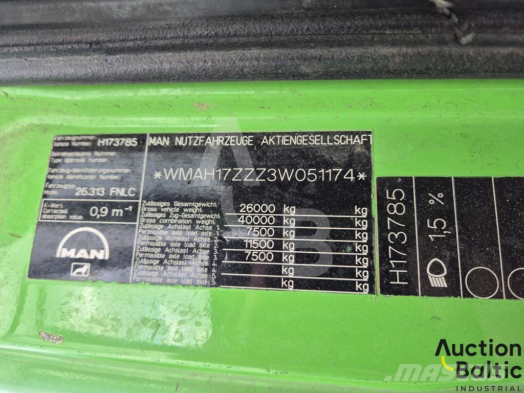 MAN TGA26.310 Smetiarske vozidlá