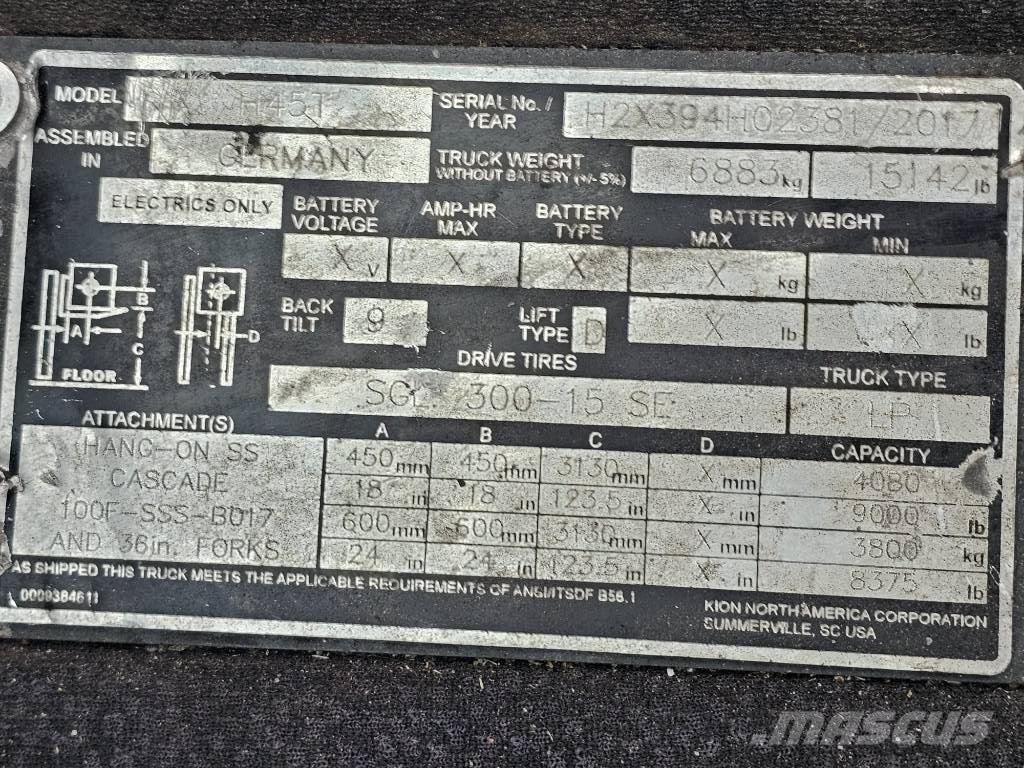 Linde H45T LPG vozíky