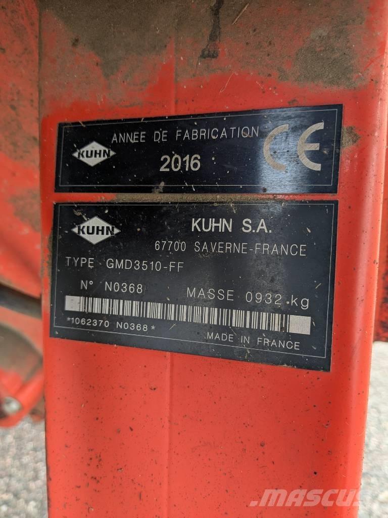Kuhn GMD 3510 FF Žacie stroje