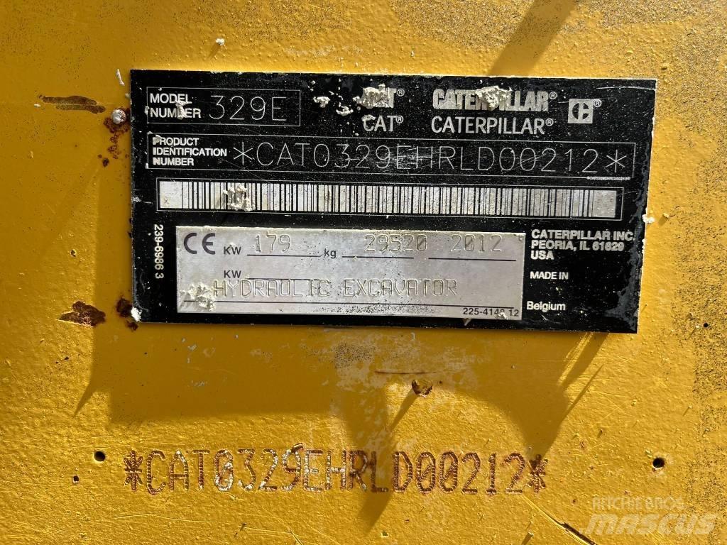 CAT 329 E LN Pásové rýpadlá