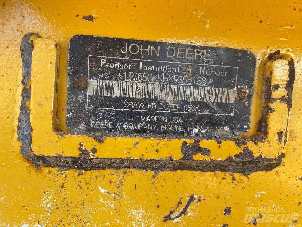 DEERE 650K LGP Pásové dozéry