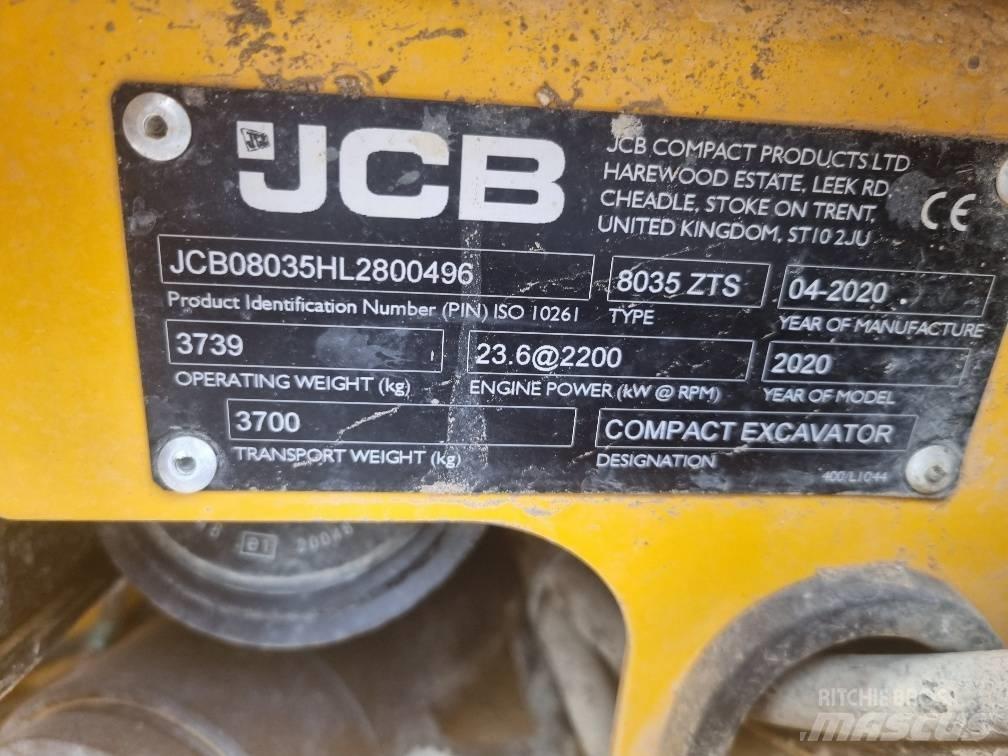JCB 8035 ZTS Mini rýpadlá < 7t