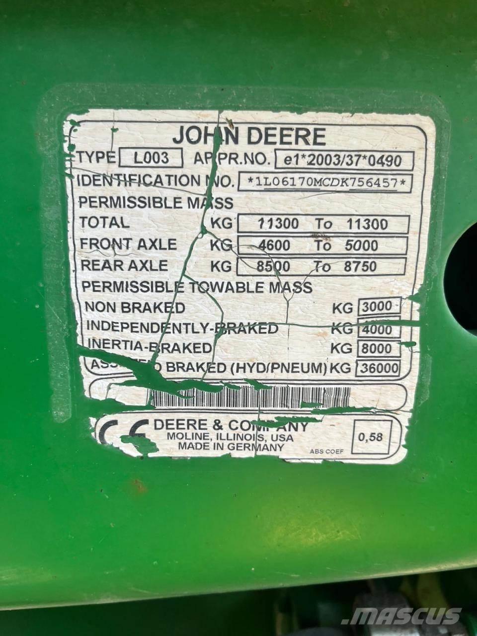John Deere 6170M Traktory