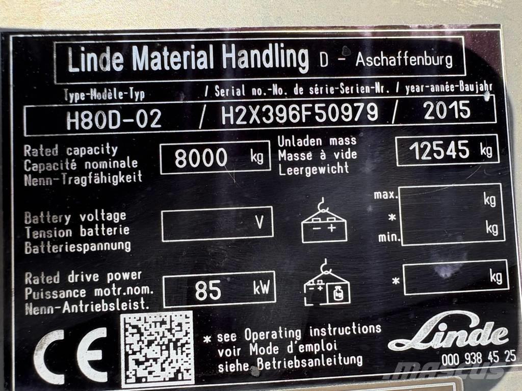 Linde H 80 D Dieselové vozíky