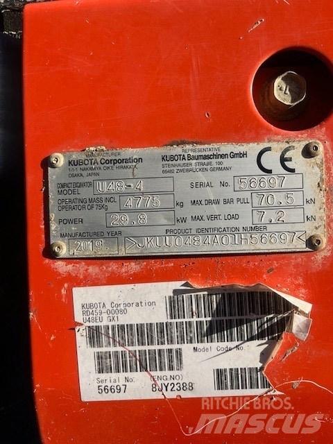 Kubota U 48-4 Mini rýpadlá < 7t
