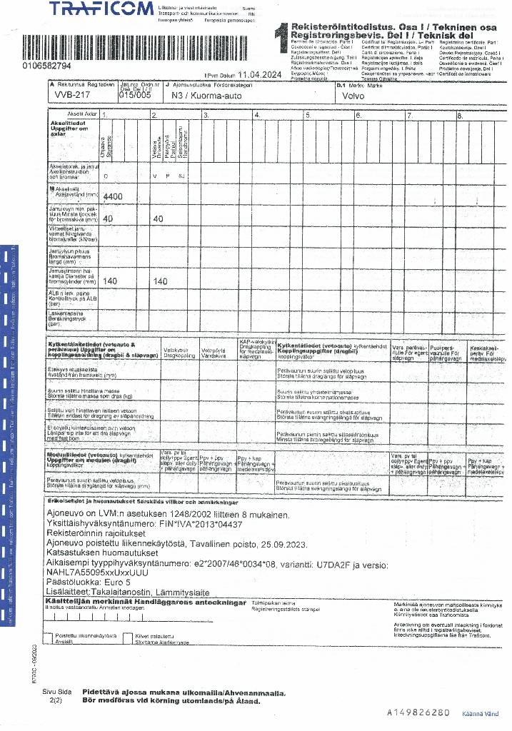 Volvo FL 240 Skriňová nadstavba