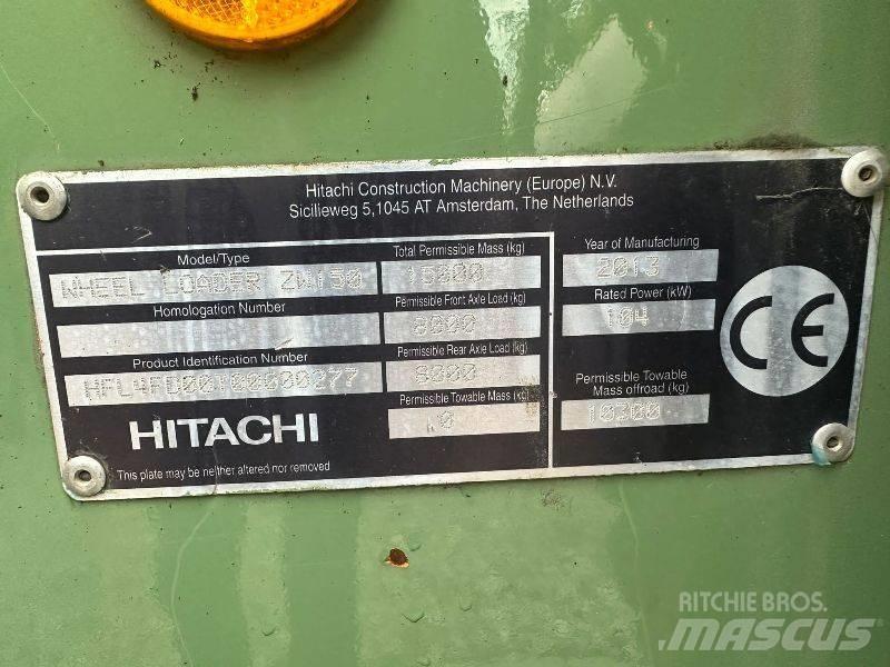 Hitachi ZW 150 Kolesové nakladače