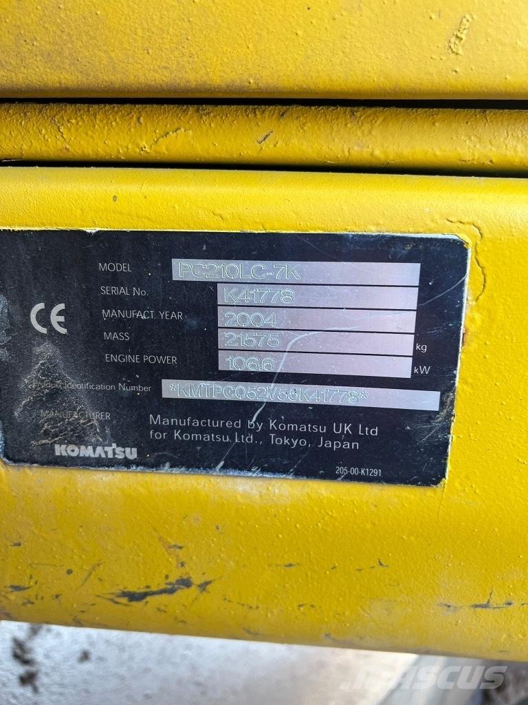 Komatsu PC 210 LC-7K Pásové rýpadlá