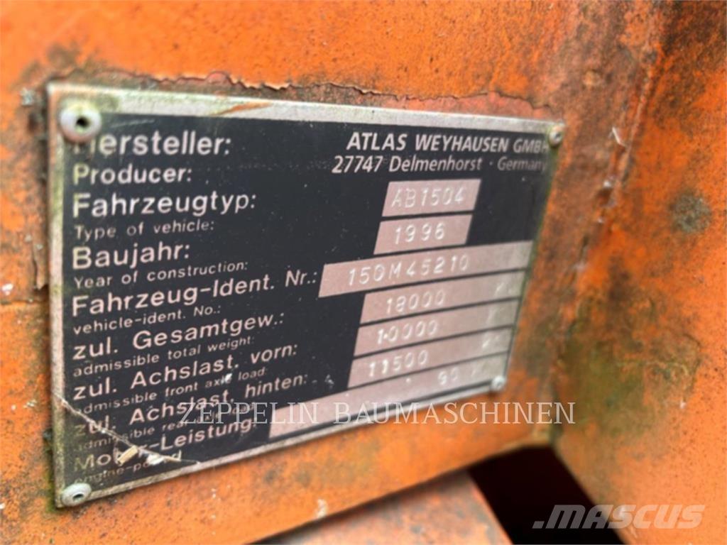 Atlas 1504 Kolesové rýpadlá