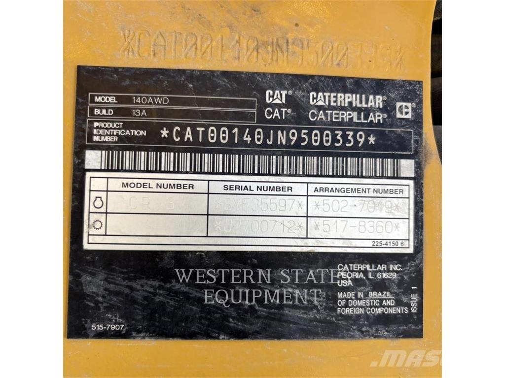 CAT 140 Grejdery