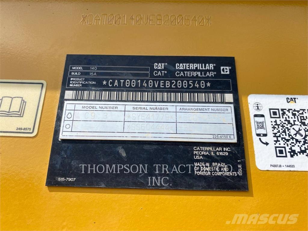 CAT 140 Grejdery