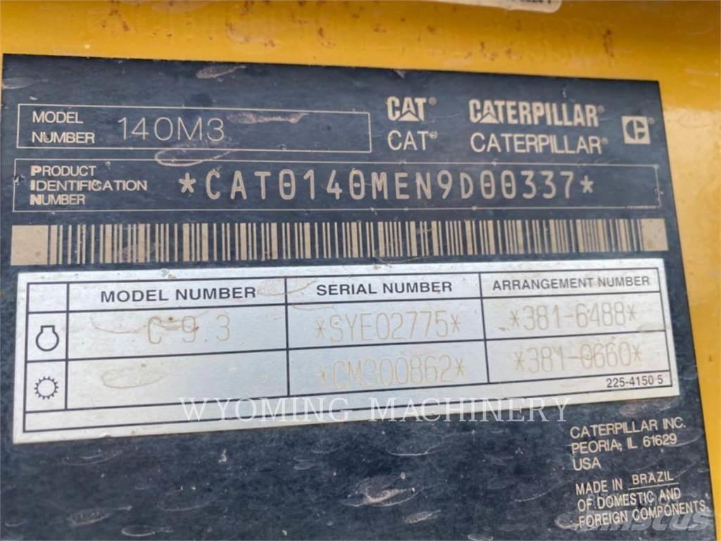 CAT 140M 3 Grejdery