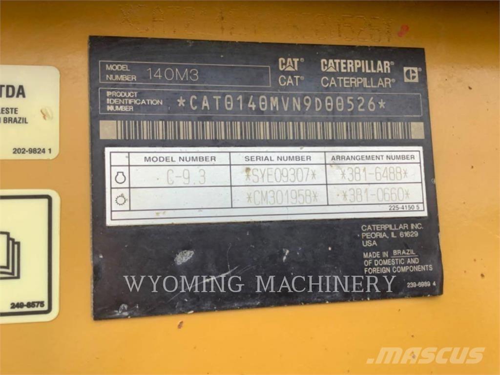 CAT 140M3 Grejdery