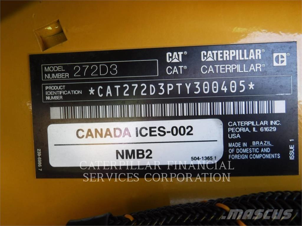 CAT 272D3HF Šmykom riadené nakladače
