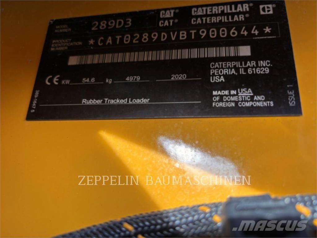 CAT 289D Šmykom riadené nakladače