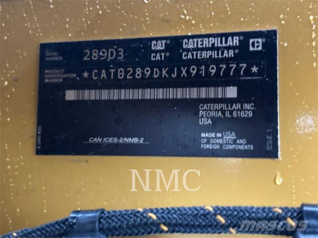 CAT 289D3 Pásové nakladače
