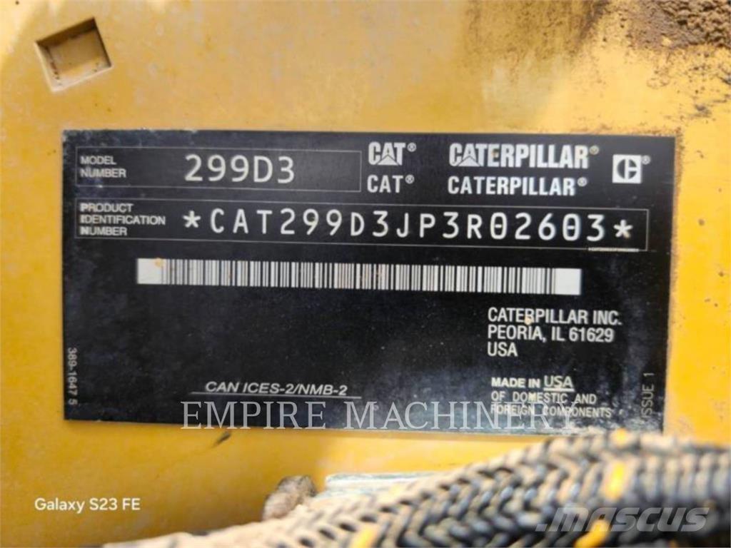CAT 299D3XPSCA Šmykom riadené nakladače