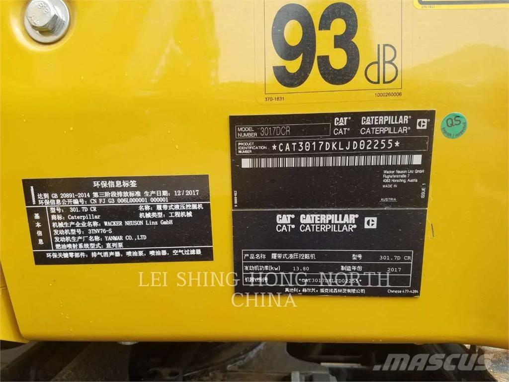 CAT 301.7DCR Pásové rýpadlá