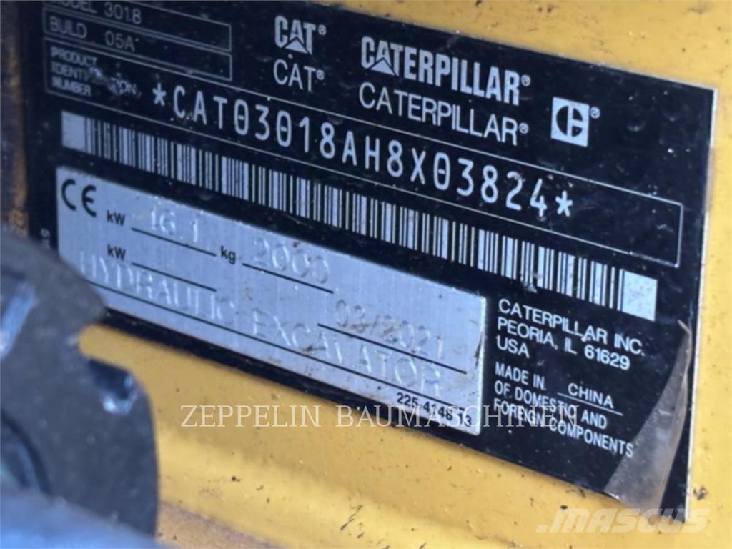 CAT 301.8-05A Pásové rýpadlá