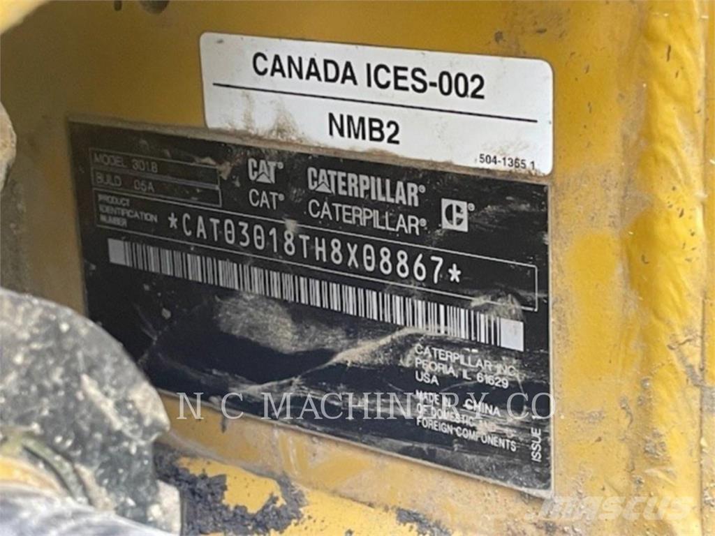 CAT 301.8 CRCB Pásové rýpadlá