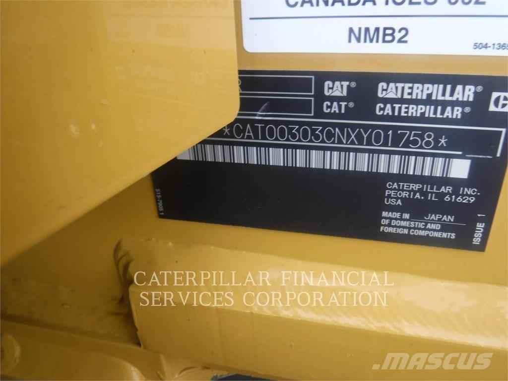CAT 303-07CR Pásové rýpadlá