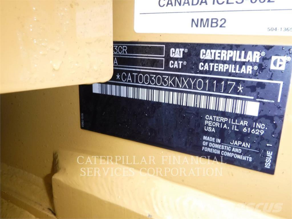 CAT 303-07CR Pásové rýpadlá