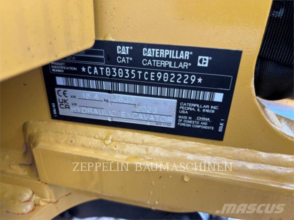CAT 303.5CR-07 Pásové rýpadlá