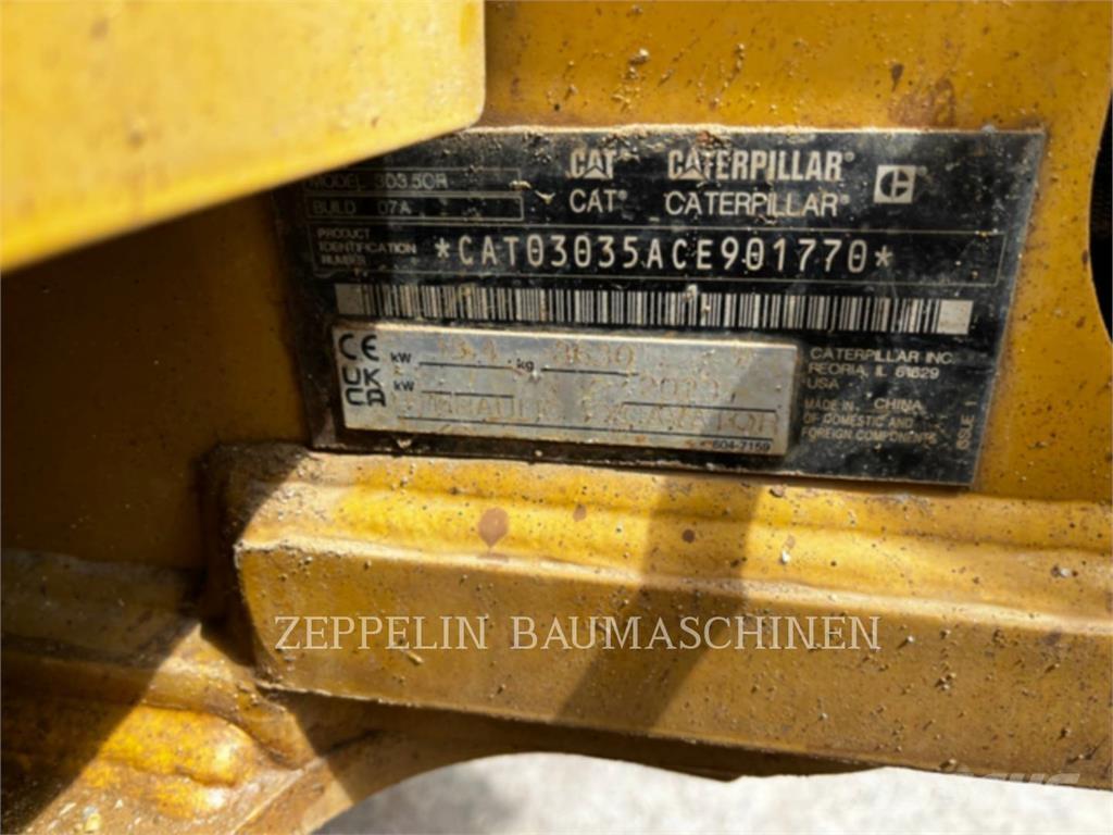 CAT 303.5CR-07 Pásové rýpadlá