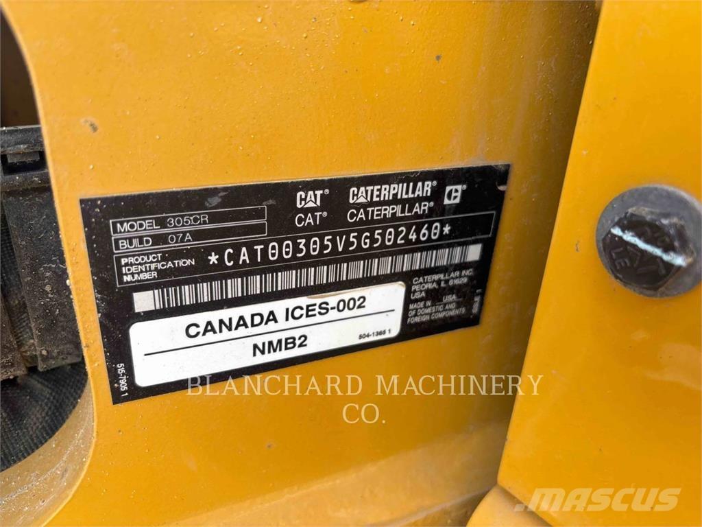 CAT 305 Pásové rýpadlá