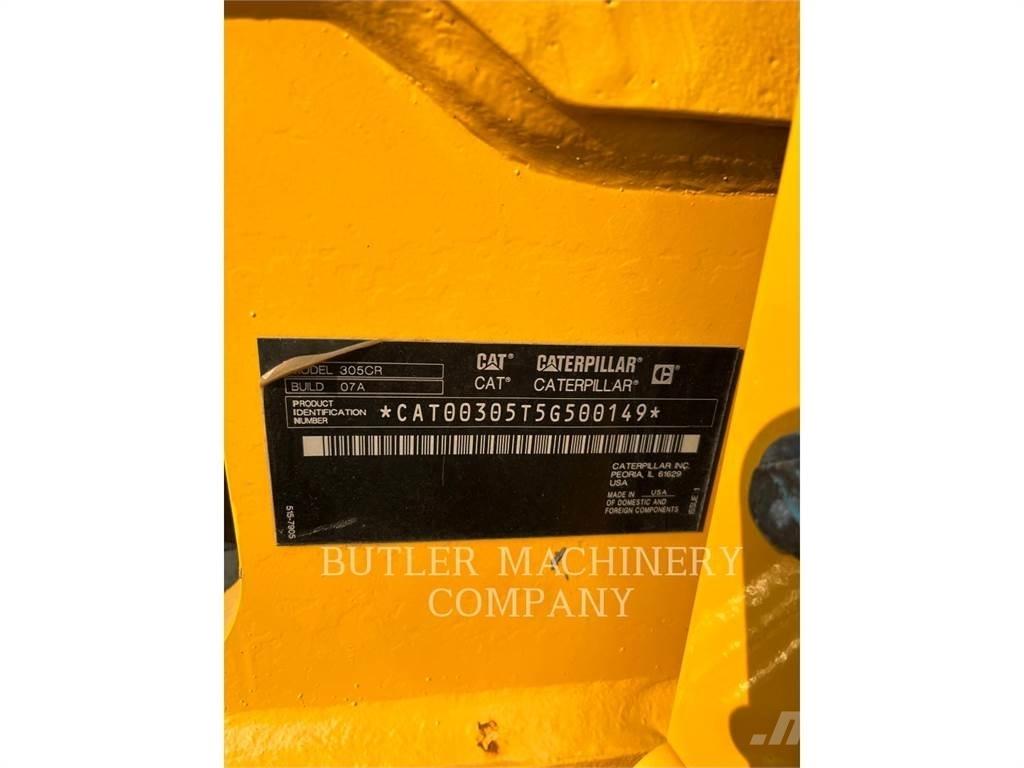CAT 305-07A Pásové rýpadlá