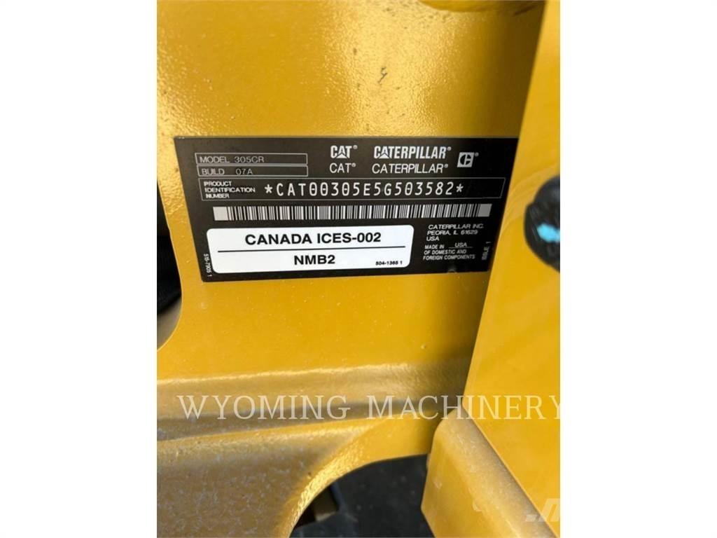 CAT 305-07CR Pásové rýpadlá