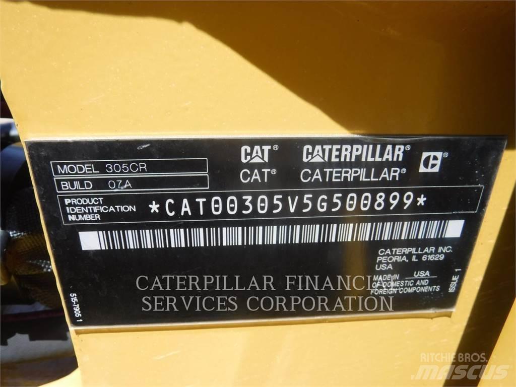 CAT 305-07CR Pásové rýpadlá