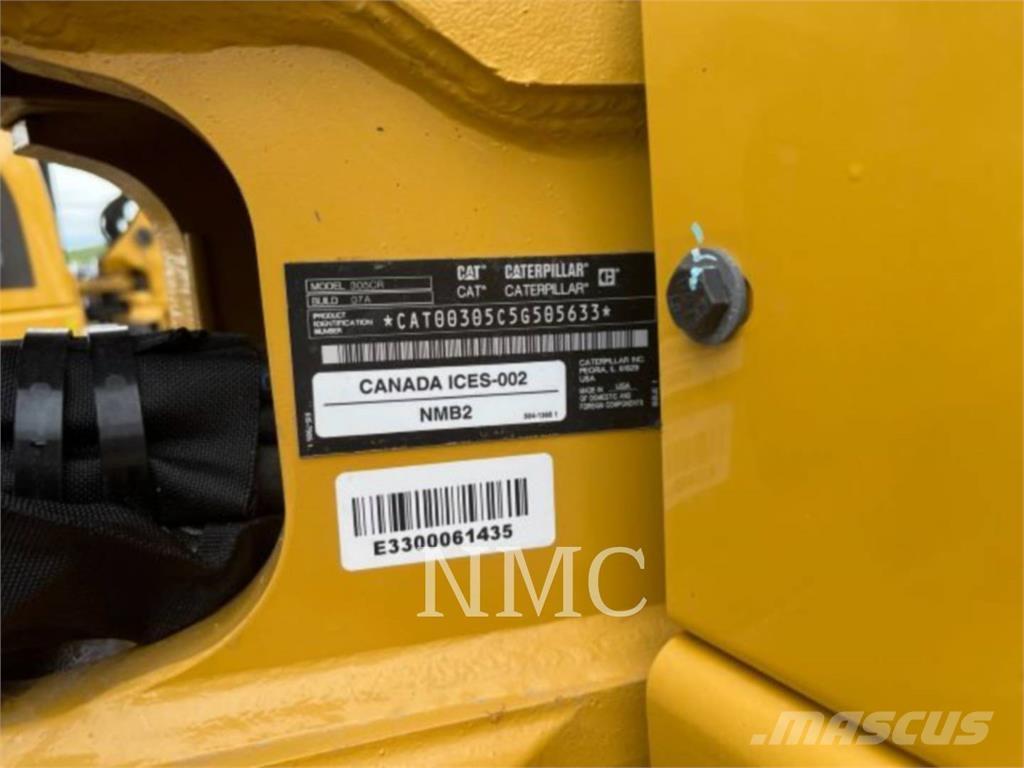 CAT 305-07CR Pásové rýpadlá