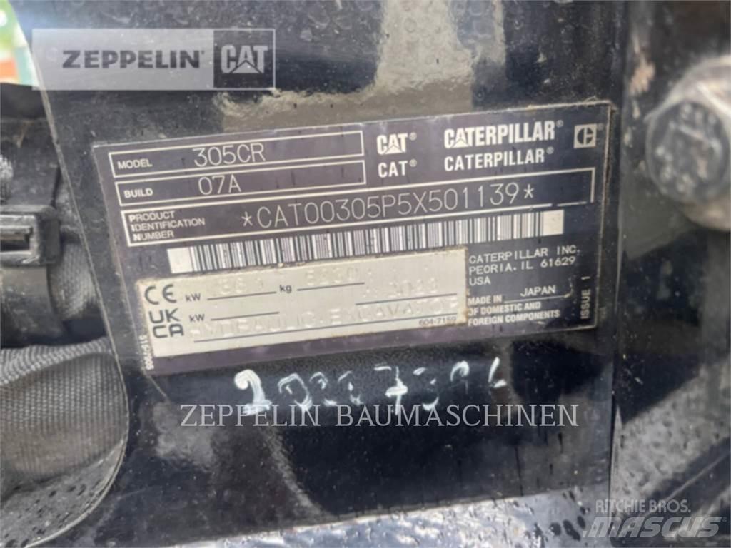 CAT 305CR-07A Pásové rýpadlá