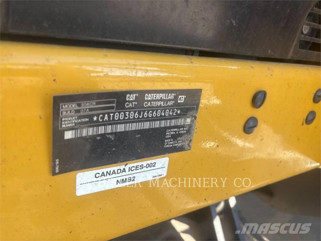 CAT 306 C3 TH Pásové rýpadlá