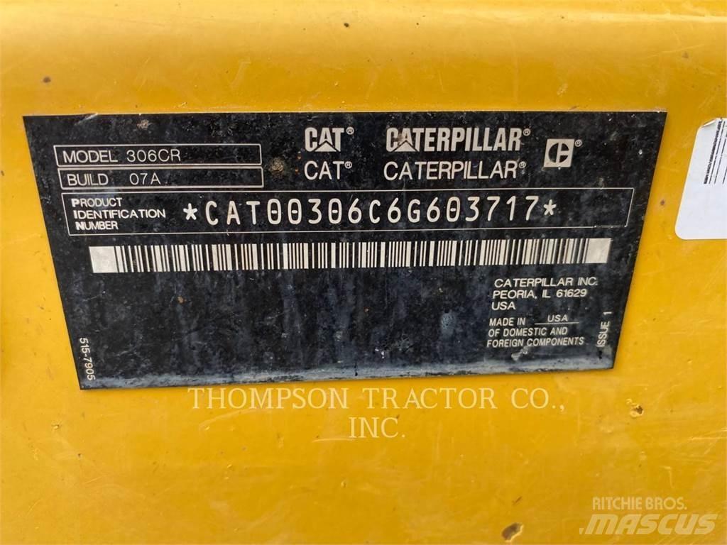 CAT 306CR Pásové rýpadlá