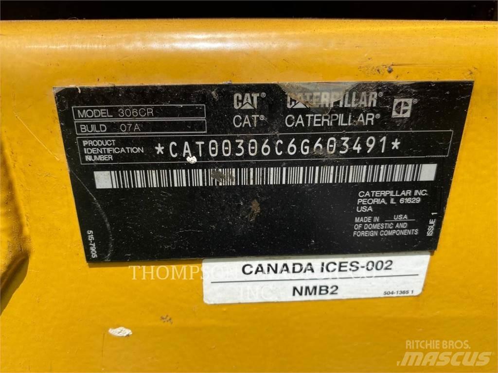 CAT 306CR Pásové rýpadlá
