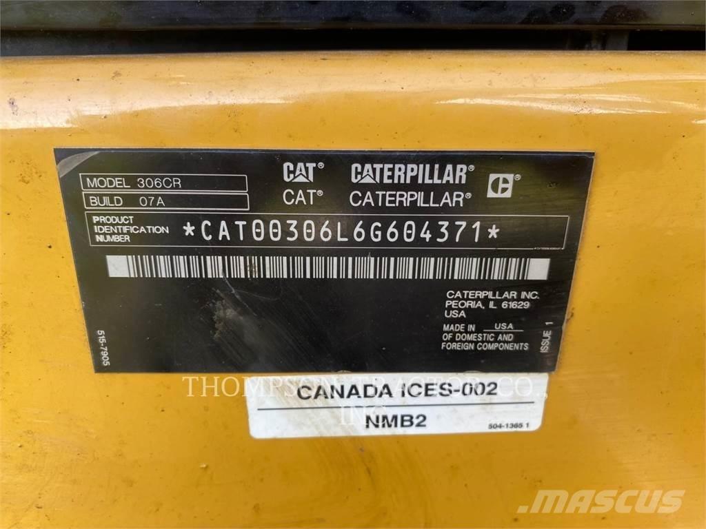 CAT 306CR Pásové rýpadlá