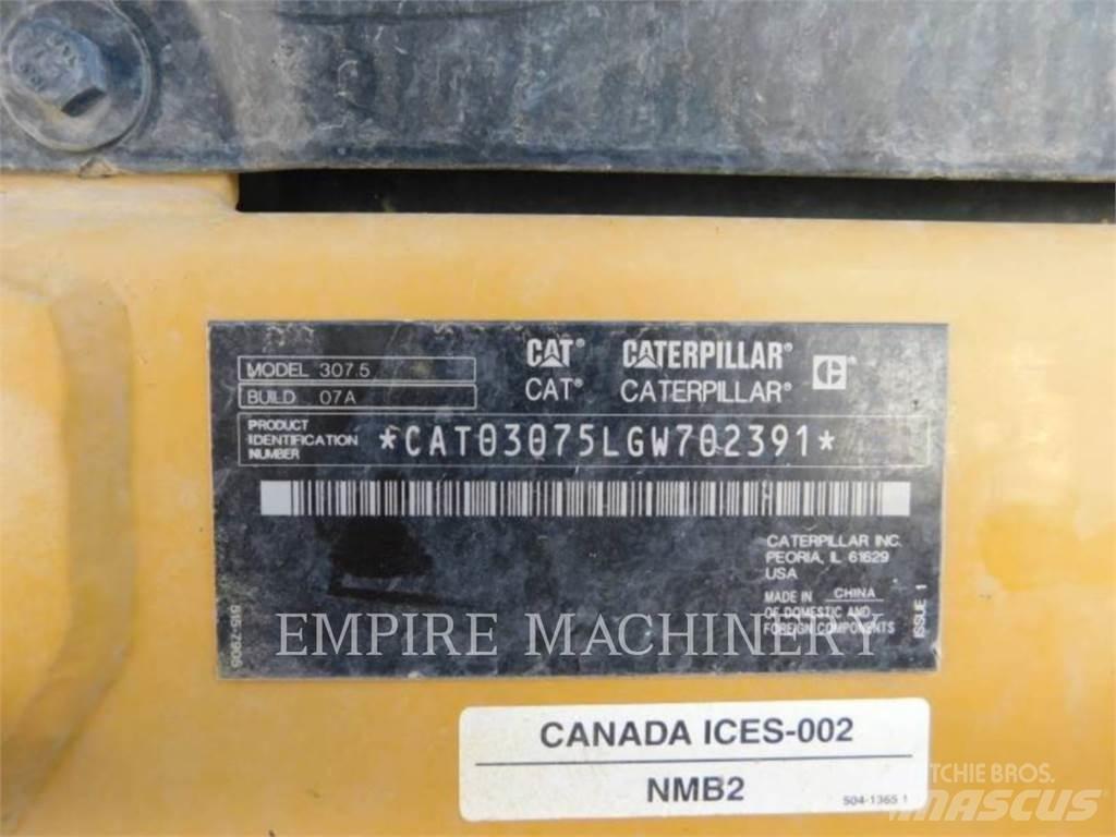 CAT 307.5-07 Pásové rýpadlá