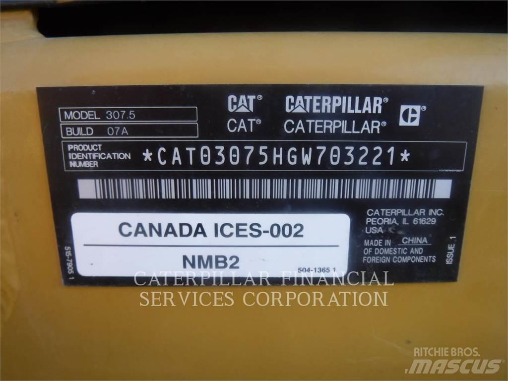 CAT 307.5-07 Pásové rýpadlá