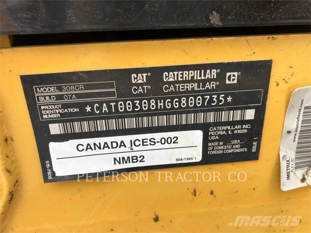 CAT 308 Pásové rýpadlá