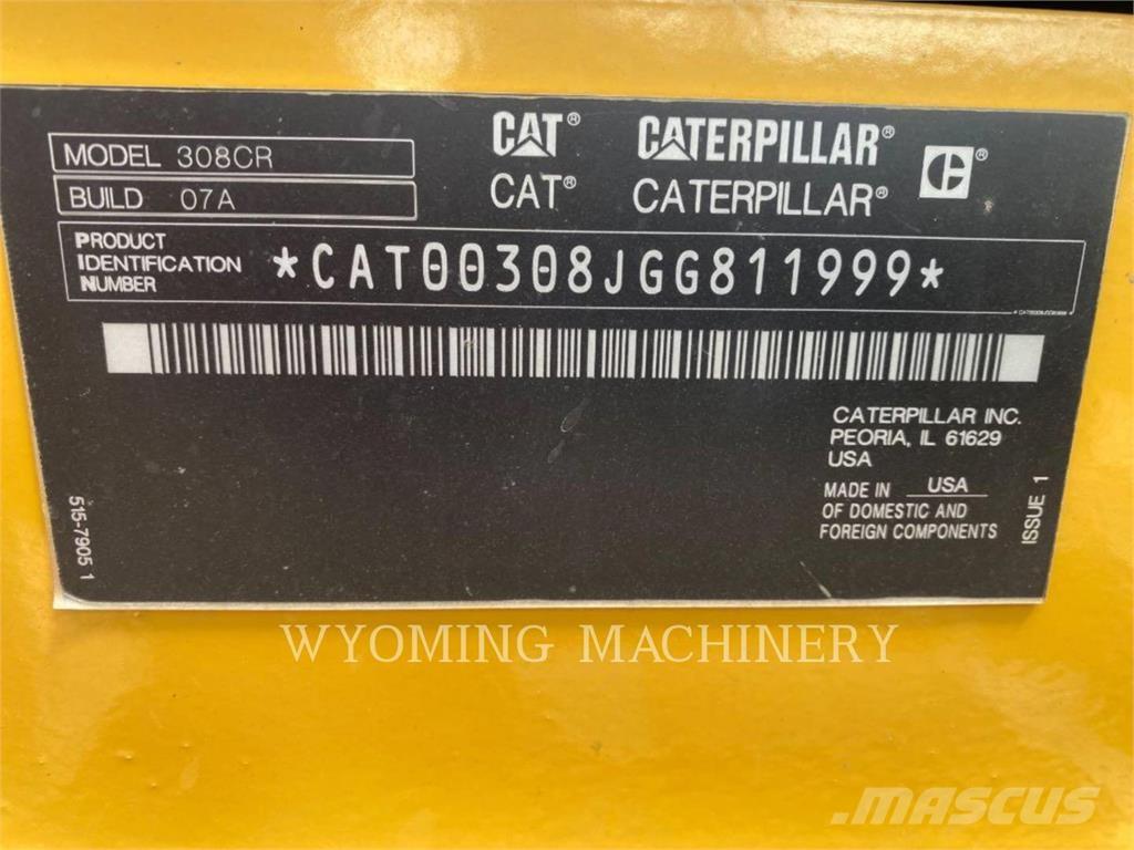 CAT 308 Pásové rýpadlá