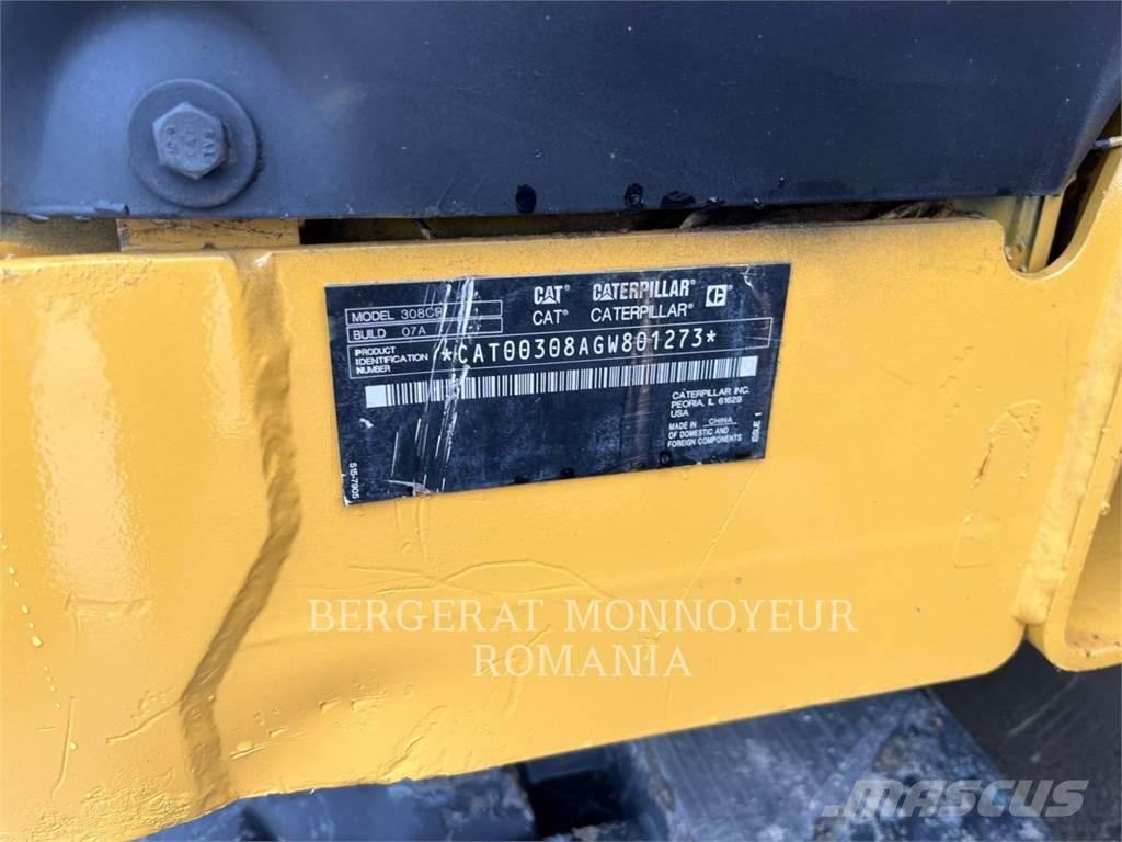 CAT 308-07CR Pásové rýpadlá