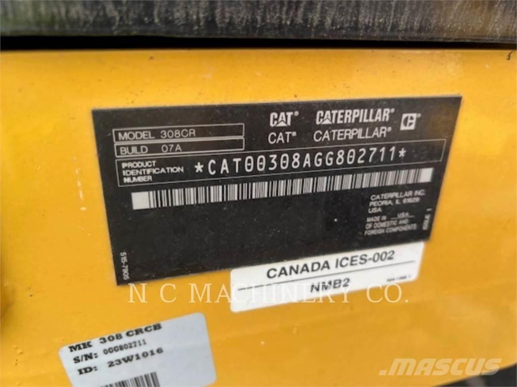 CAT 308 CRCB Pásové rýpadlá