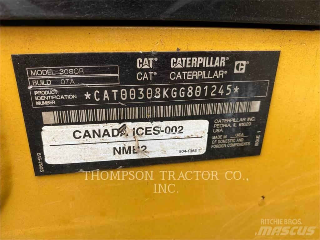 CAT 308CR Pásové rýpadlá