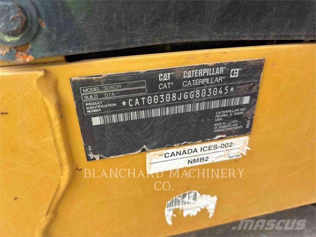 CAT 308CR Pásové rýpadlá