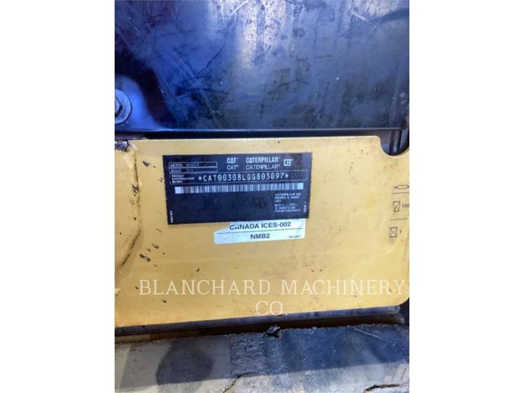 CAT 308CR Pásové rýpadlá