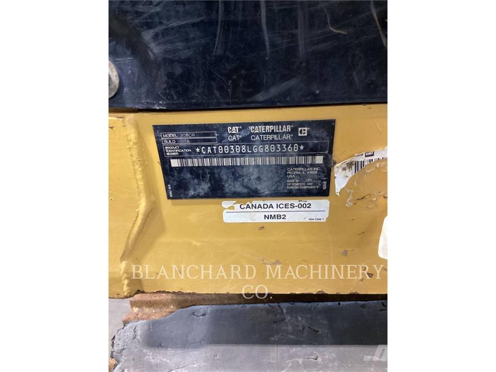 CAT 308CR Pásové rýpadlá